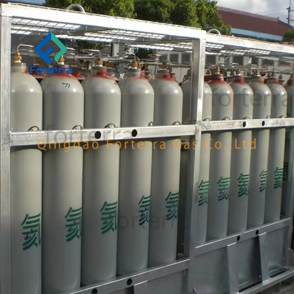 Industria 50L 10m3 200bar Gas globo Helio 99,999% de alta pureza En cilindro de acero 40L 47L 50L