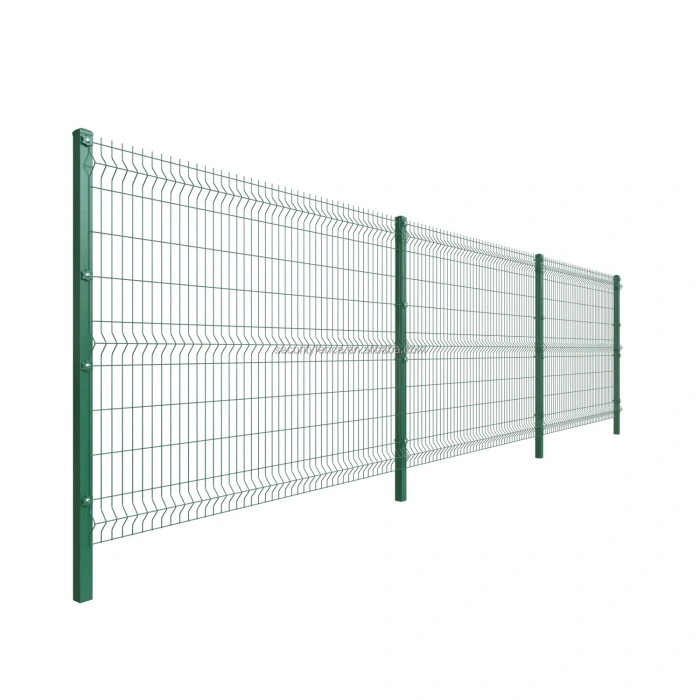 3D Electric Galvanized Welded Wire Mesh Fence / PVC Coated Wire Fence Panels