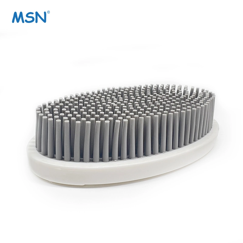 MSN Bathroom Brush Silicone PP TPR Oval Cleaning Brush