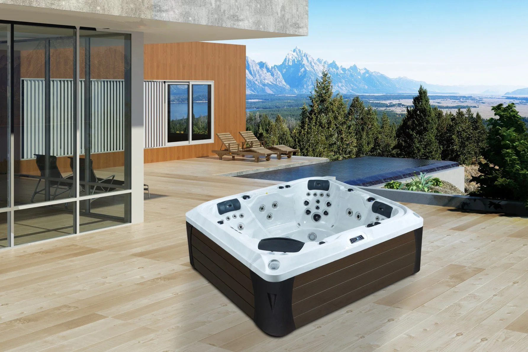 2017 New Design Power Whirlpool Outdoor Wholesale/Supplier SPA Hot Tub (M-3388)