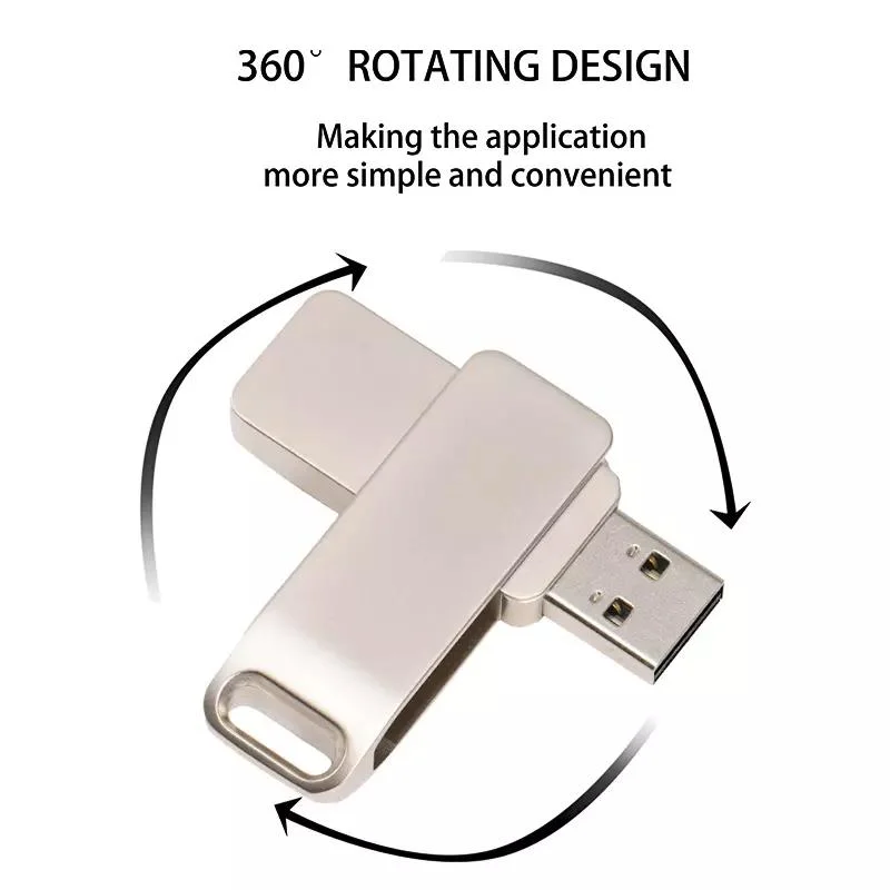 محرك أقراص الذاكرة USB Flash Swivel Logo 2.0 3.0 ذاكرة USB Stick Pendrive سعة 128 ميجابايت سعة 2 جيجابايت وسعة 4 جيجابايت وسعة 8 جيجابايت وسعة 32 جيجابايت 128 جيجا بايت 64 جيجا بايت