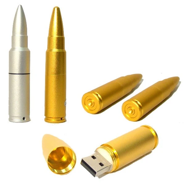 Don Metal Pen Drive Bullet 4GB 8 GB de disco con llavero USB 2.0