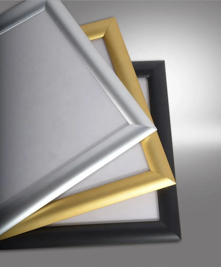 Wholesale/Supplier Black Gold Silver Aluminum Metal Frame for Advertising Decoration