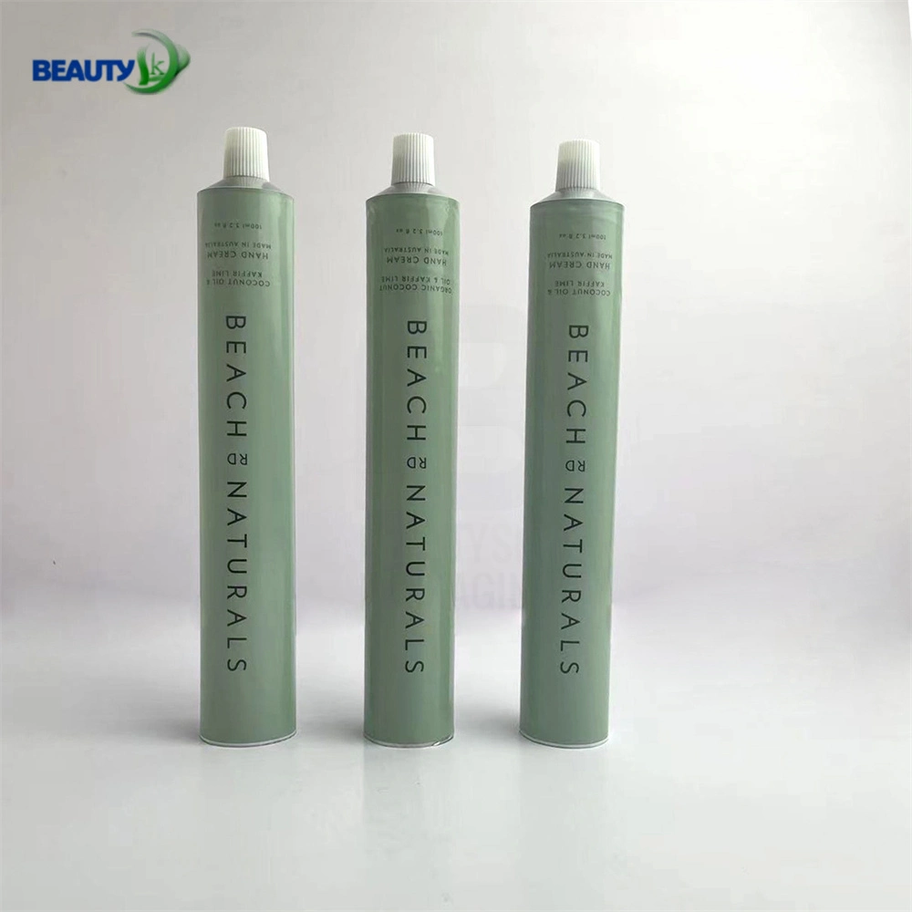 Hot Selling Printed 100ml Pure Aluminum Tube for Packaging Aluminum Tubes Cosmetic with Octagonal Cap Flip Top Cap