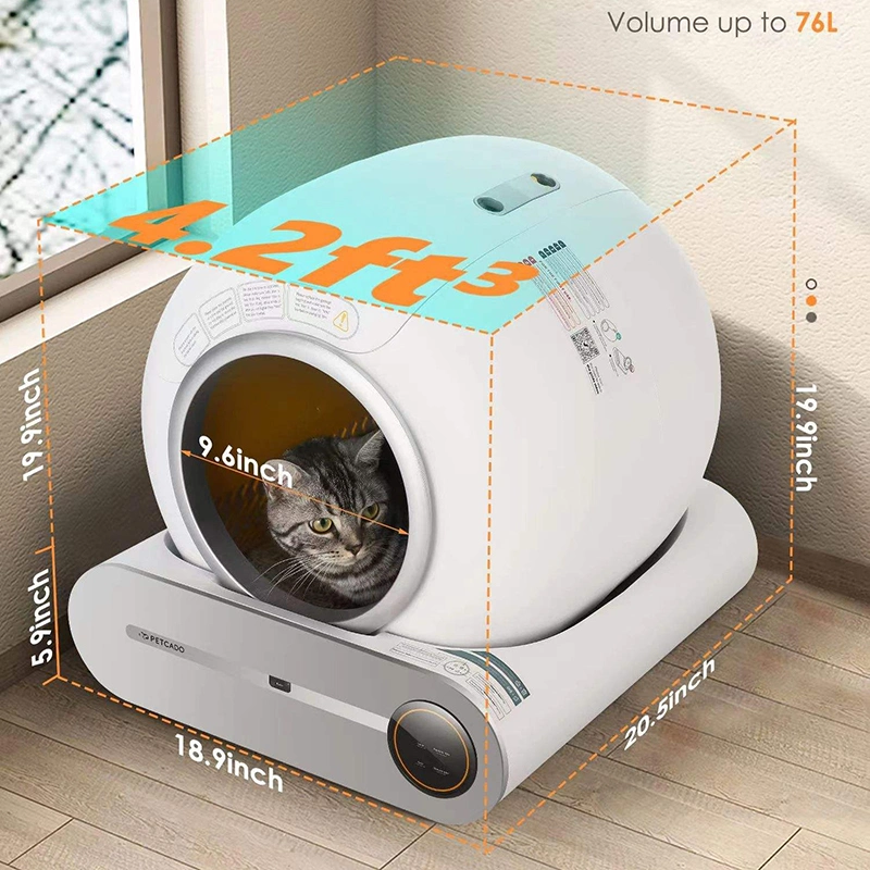 Automatische APP-Steuerung elektrische selbst-Reinigung Katze Wurfbox Katze Toilette