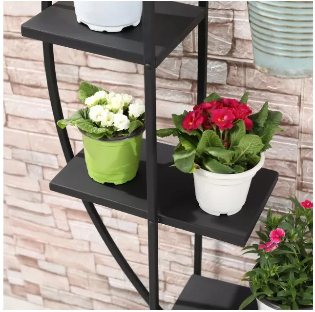 Customized Bending Iron Flower Pot Stand07