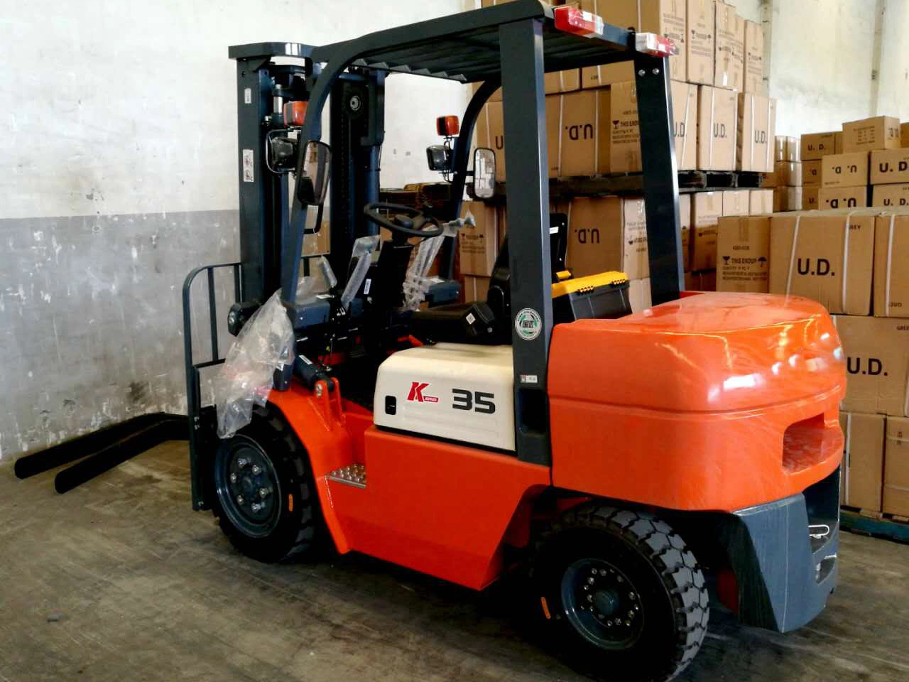 Low Price K Series 3.5 Ton Forklift Manual Forklift CPC35 Cpcd35 with Solid Tire in Algeria