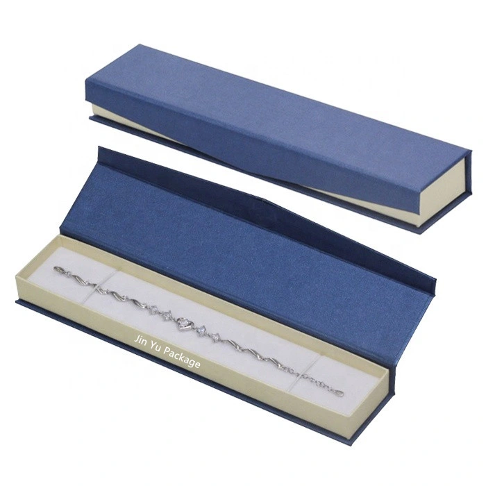 Populaires Pantone Blue Pearl de papier personnalisé Bijoux aimant Emballage cadeau