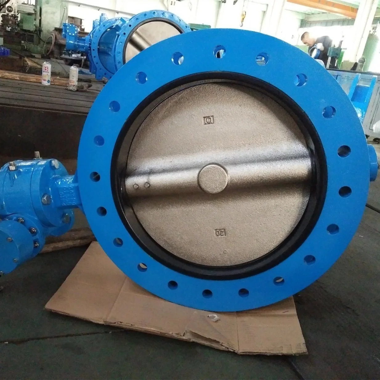 Water Treatment 4inch Leak-Free Handle Manual Ductile Iron Flg Butterfly Valve