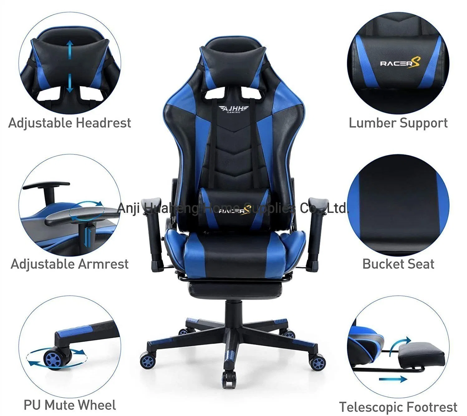 Wholesale/Supplier Office Furniture Racing Seat Gaming Chairs with Massage Lumbar Support