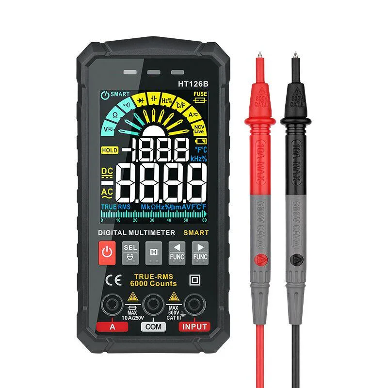 Big Color Screen Digital Multimeter AC/DC Current Voltage Tester 126b