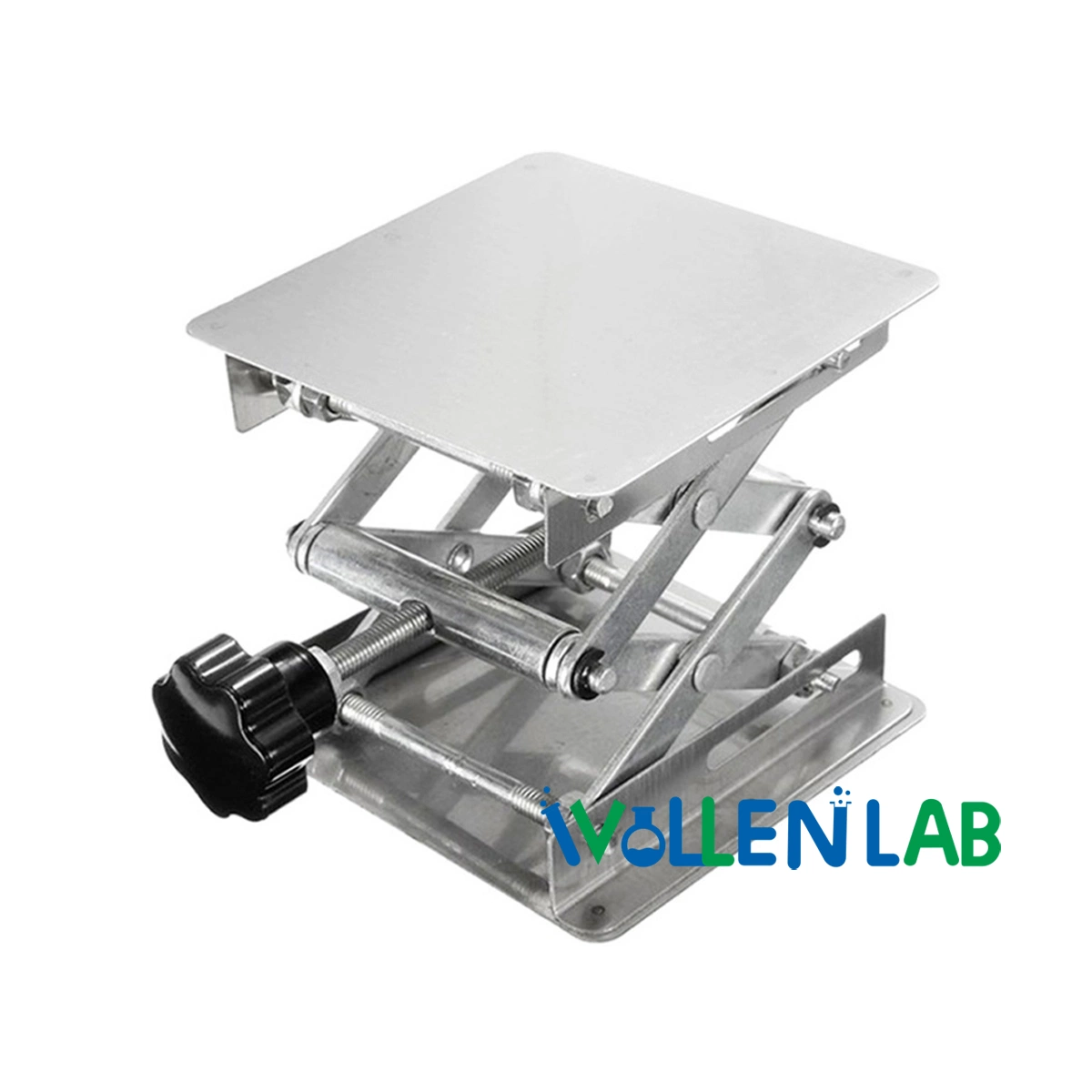 300X300mm Stainless Steel Adjustable Manual Lifting Platform Loading Bearing Lab Jack