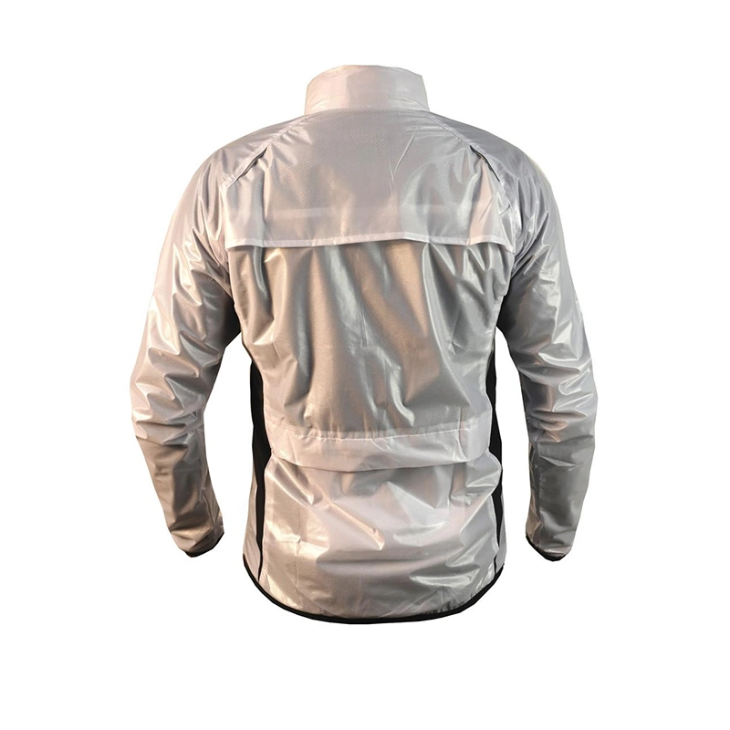 100% Polyester Bicycle Raincoat Fashion Custom Breathable Lightweight Bicycle Cycling Clothing