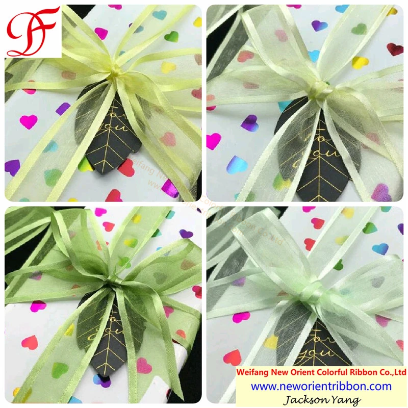 Satin, Grosgrain, Organza, Metallic, Satin Edge Organza Ribbon for Gifts/Packing/Wrapping/Bows/Xmas/Garment Accessories