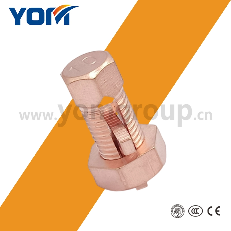 T/J Brass Copper Split Small Waterproof Electrical Bolt Close-End Clamp Screw Wire to Wire Joint Nut Terminals Cable Connectors