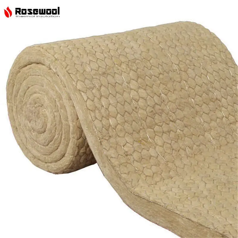 60-150 Kg/M&sup3; 100% Non Asbestos Rose Wool Blanket Insulation Material for Ceiling