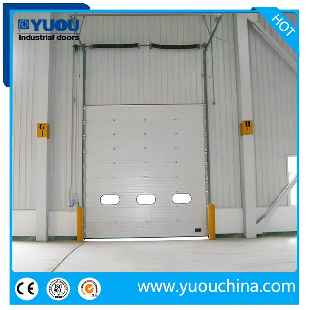 China Sectional Industrial Door with Window and Small Man Door