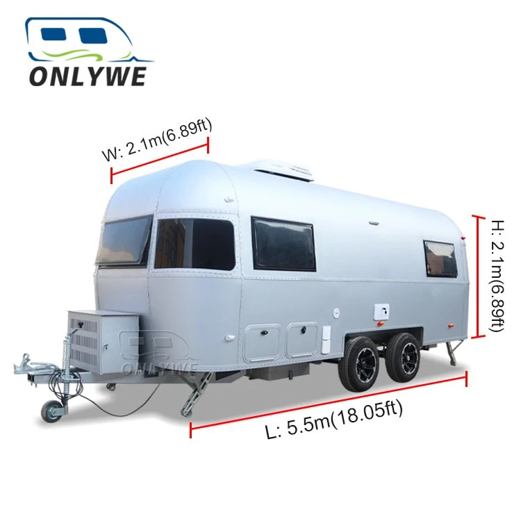 Nur hochwertige Aluminium Off Road Camping Airstream Camper Anhänger