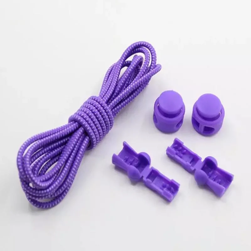 Elastic Lock No Tie Shoelaces Cord Locks for Drawstrings Elastic Laces Running Custom Plastic Bags Package No Tie Lock Lace