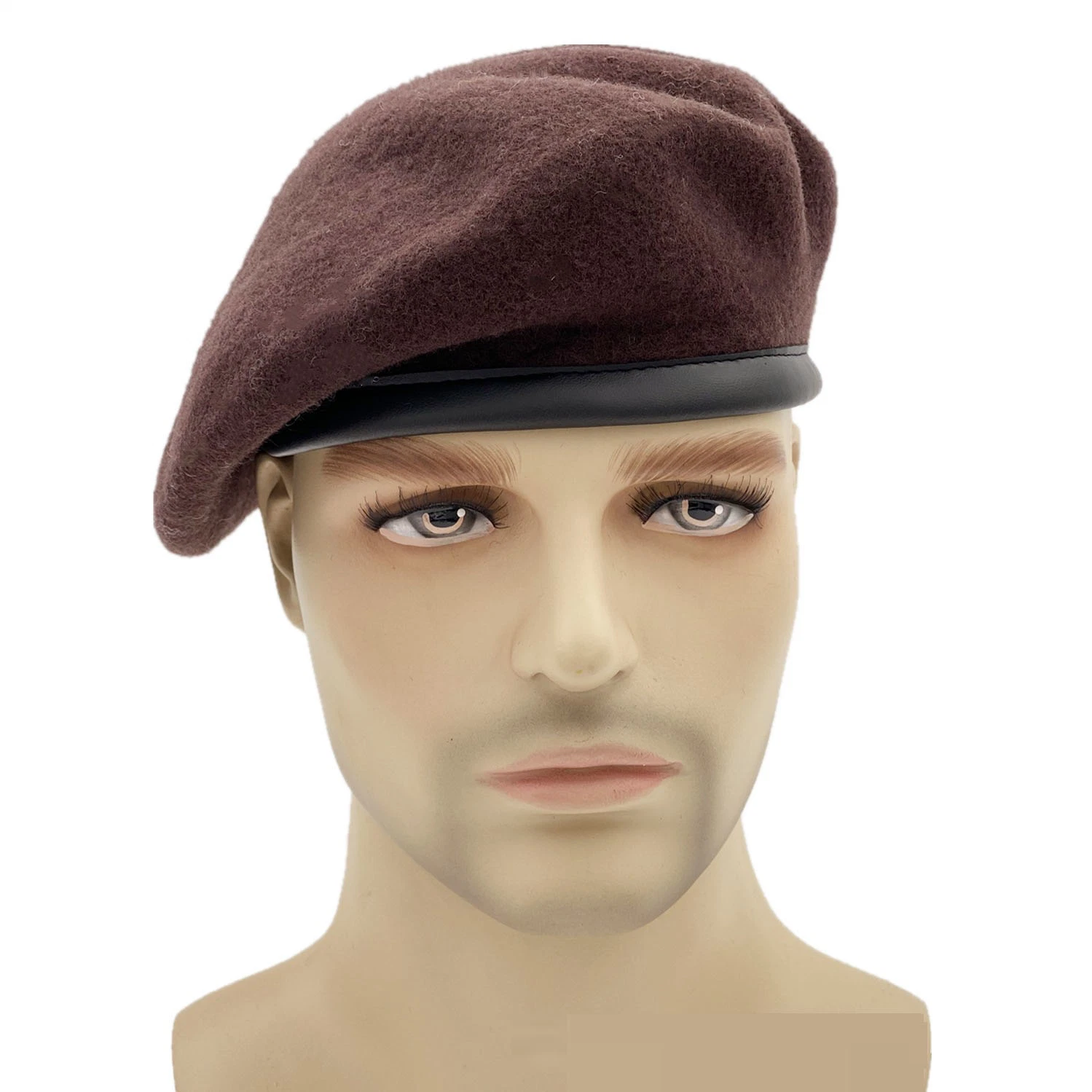 Lana personalizados de estilo militar Beret, Suave Beret Cap Hat