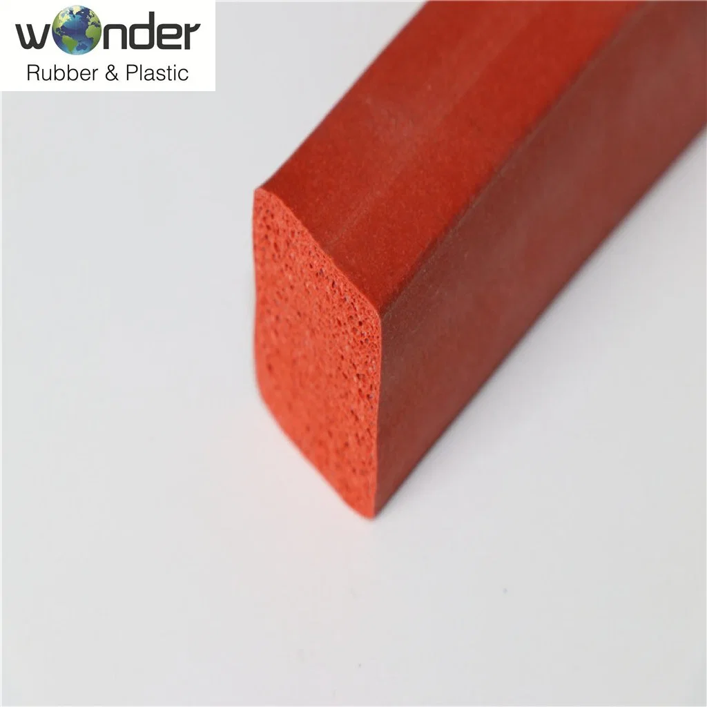 Square Shape Sponge Foam Self Adhesive Silicone Rubber Seal Strip EPDM / PVC