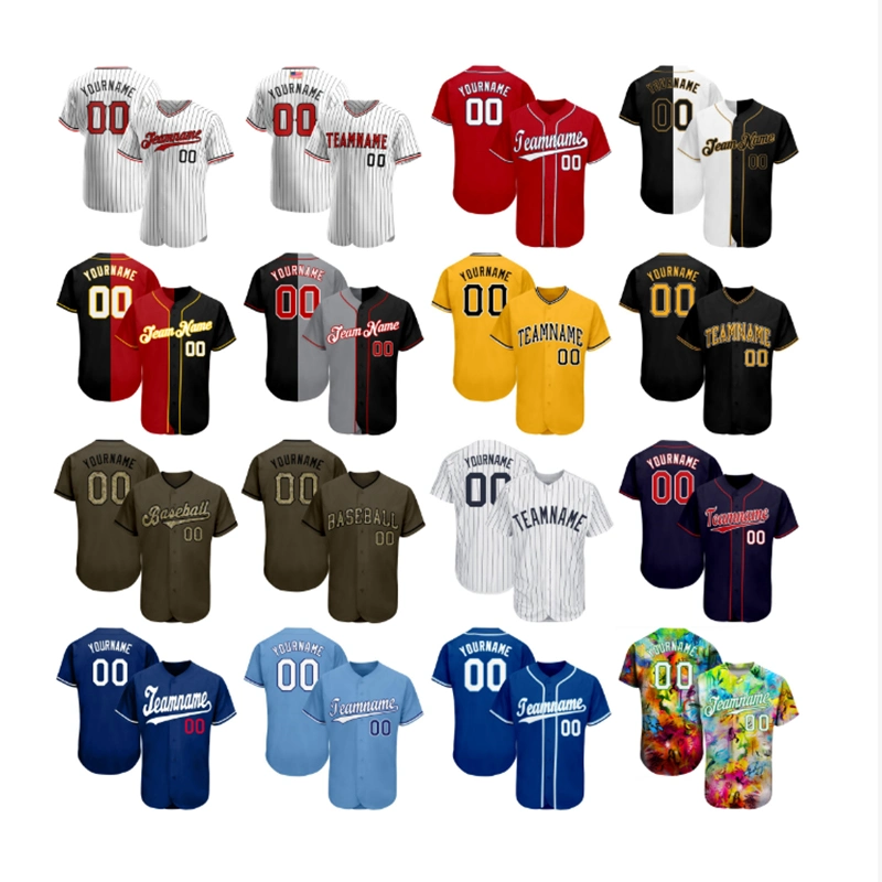 OEM Embroirdery Sublimation Print Men Wholesale Softball Jerseys Mexico Baseball Jersey