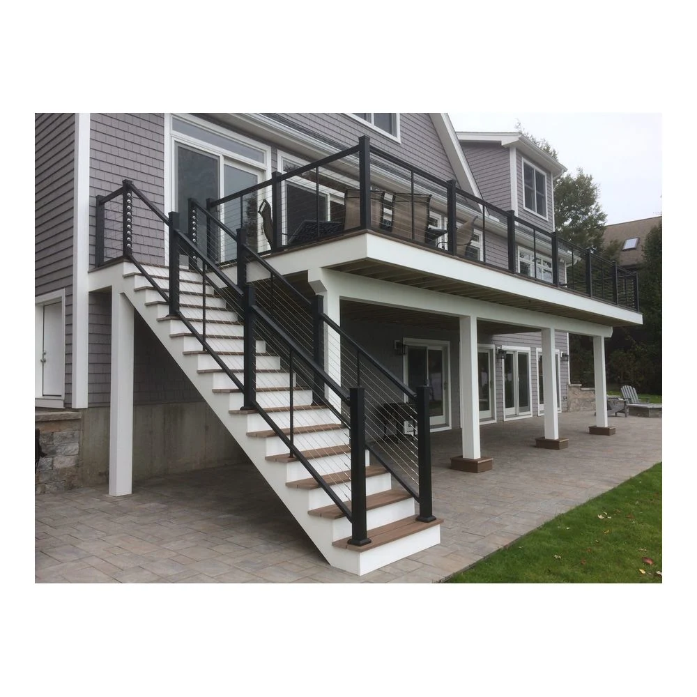 High quality/High cost performance Modern Decking Stainless Steel Baluster Cable Railing Wire Deck Railing