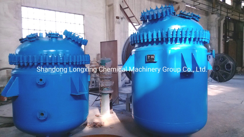 Longxing Electricity/Hot Oil/ Steam Heating Carbon Steel Plate Pressure Vessel Msglr Glass Lined Rank Reactor for PVAC AKD Wax Emulsion