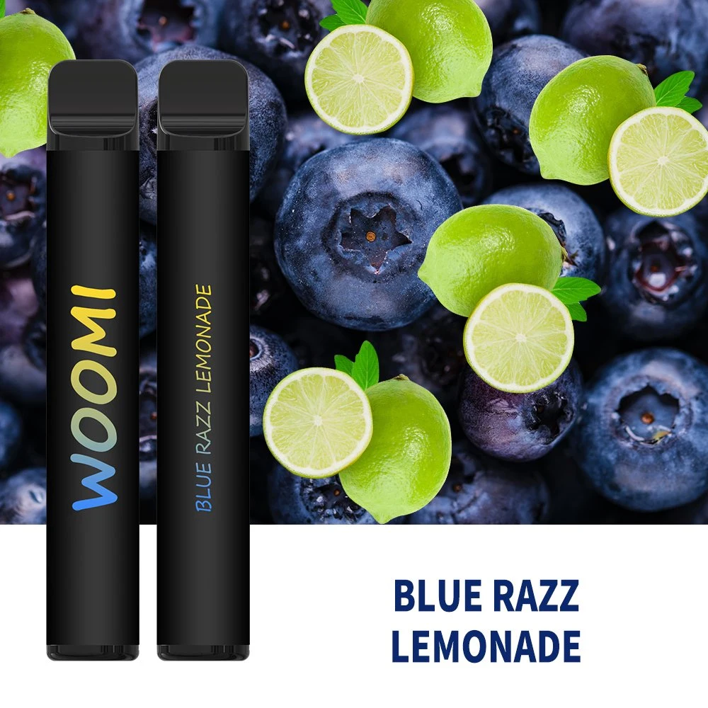 Woomi Mesh Coil Disposable/Chargeable Vape 800 Puffs 3.5ml E-Liquid 20mg 2% Nicotine Blue Razz Lemonade