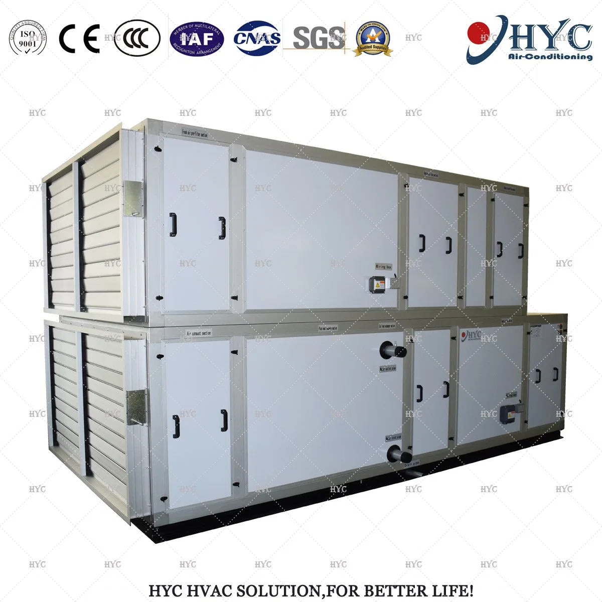 Energy-Efficient Clean Room Fresh Air Handling Heat Recovery Unit