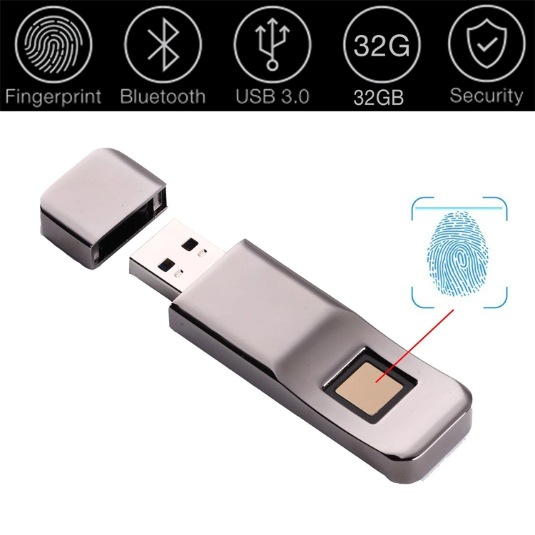 32GB U Disk Storage Device Security Protection USB Flash Drive with Fingerprint Encryption