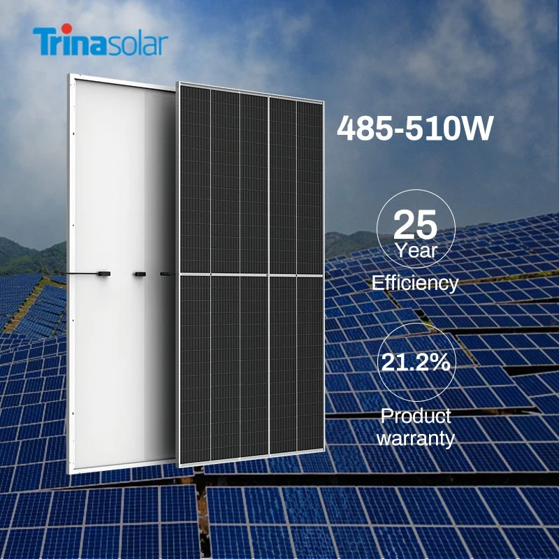 Trina 485-510W Solar Mono 540W 550W Half Cut Cell monocristallin Panneau solaire avec certificats TUV/ce