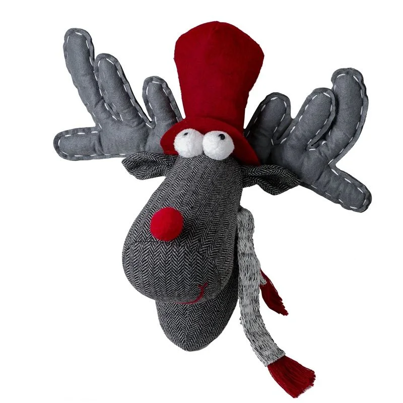 New Design Christmas Red Grey Reindeer Crafts Toys Hanging Decoration