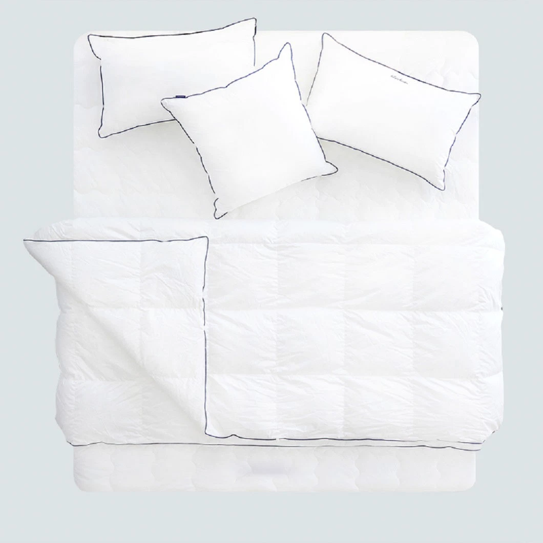 China Lieferant Customized Super Soft Großhandel/Lieferant Gebürstet Mikrofaser Queen Size Down Alternative Bettwäsche Polyester Hollow Fiber Filled White Hotel Sommer Steppdecke