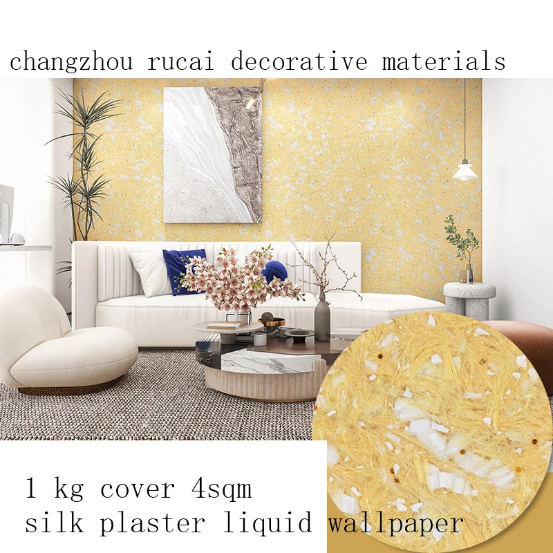 OEM Embossed Silk Plaster Liquid Wallpaper Materiai Design