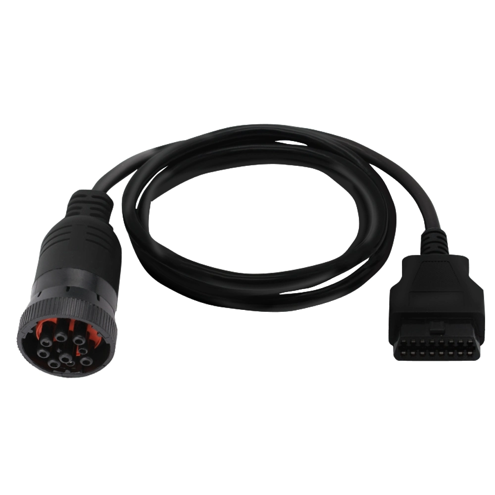 Cable negro OBD2 OBDII 16pin J1939 ELD de fábrica