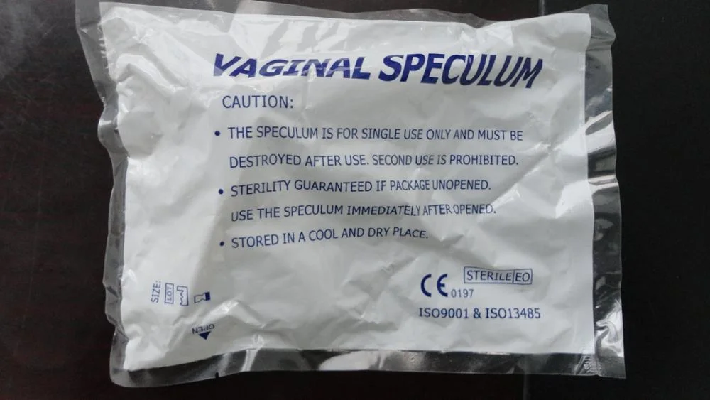 Instrument médicaux jetables en plastique spéculum Vaginal vierge avec vis intermédiaire