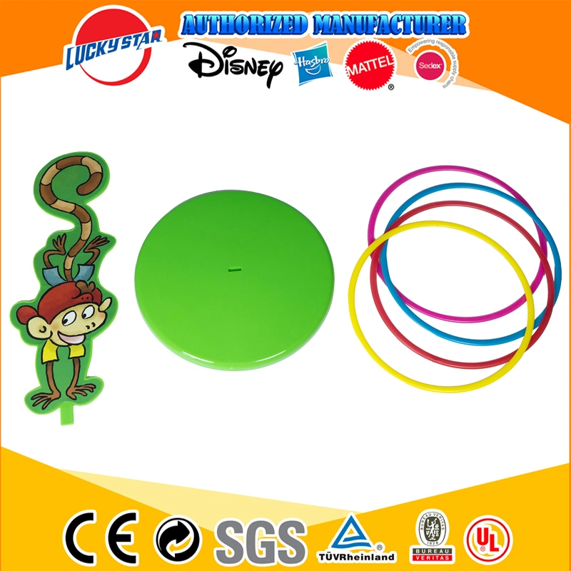 New Design Plastic Monkey Ring Toss Game for Kids Toys Rings Outdoor Hoopla Game Set
