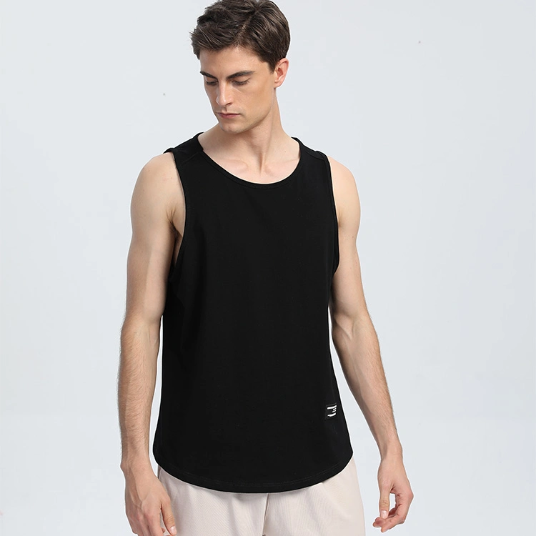 in-Stock Wholesale/Supplier 100% Cotton Blank Digital Printing Design Men&prime; S Sport T Shirt Undershirt Quick Dry Custom Logo Plain Vest Tank Top