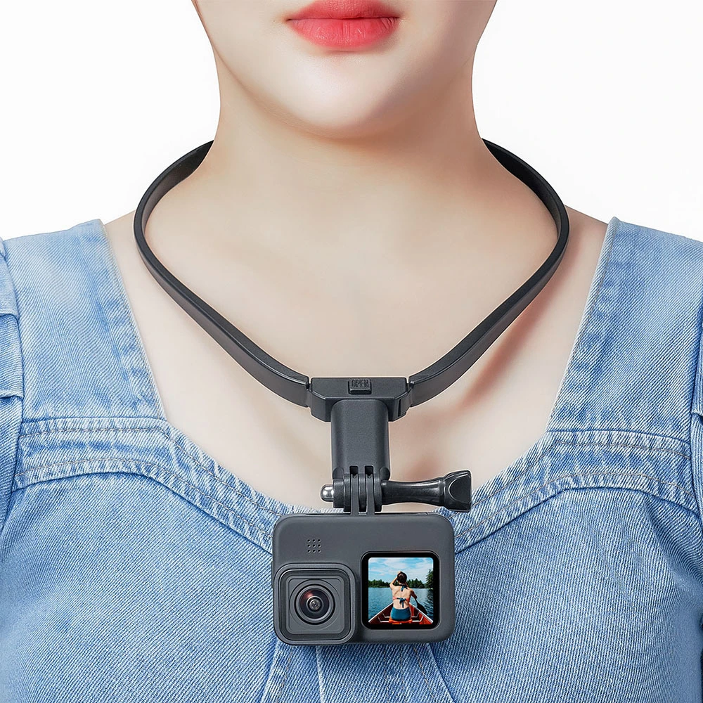 Selfie Neck Holder Mount Accessories Action Camera and Cell Phone Video Shoot Smartphone Bl15506