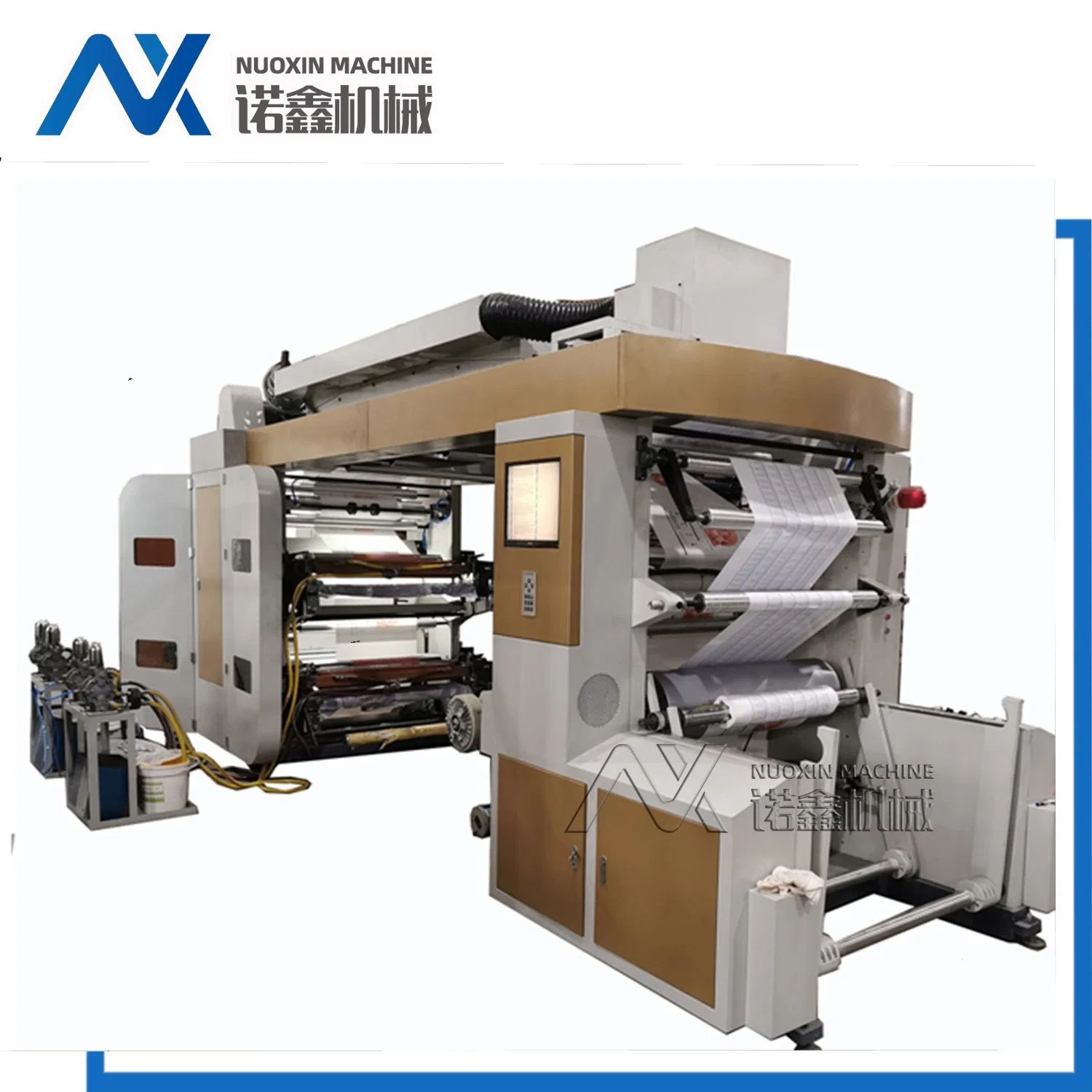 Six Colour Flexographic Printing Machine with Ceramic Anilox Roller