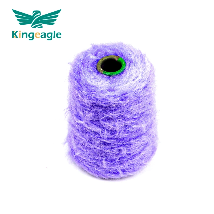 Kingeagle 5,5nm doux sensation main 100% polyester Fancy Fancy Fancy Feather Cat Fil de cheveux