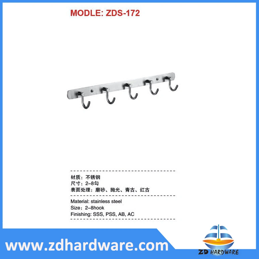 Stainless Steel Hooks Cloth Hanger Bathroom Accessories Factory