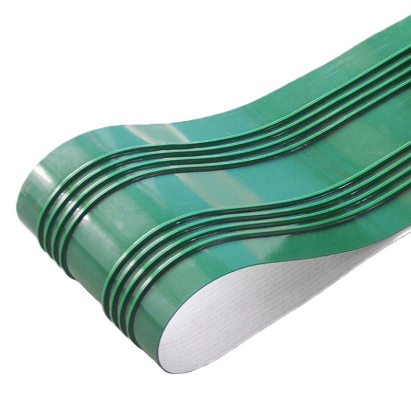 Guide Strip Sidewall Green High Efficiency Luggage Conveyor Belt