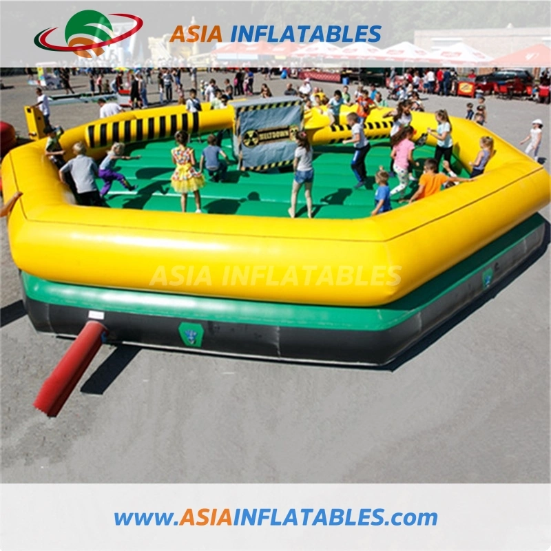 Inflatable Challenge Game Red Sweeper Wipeout Eliminator Infosweep Machine