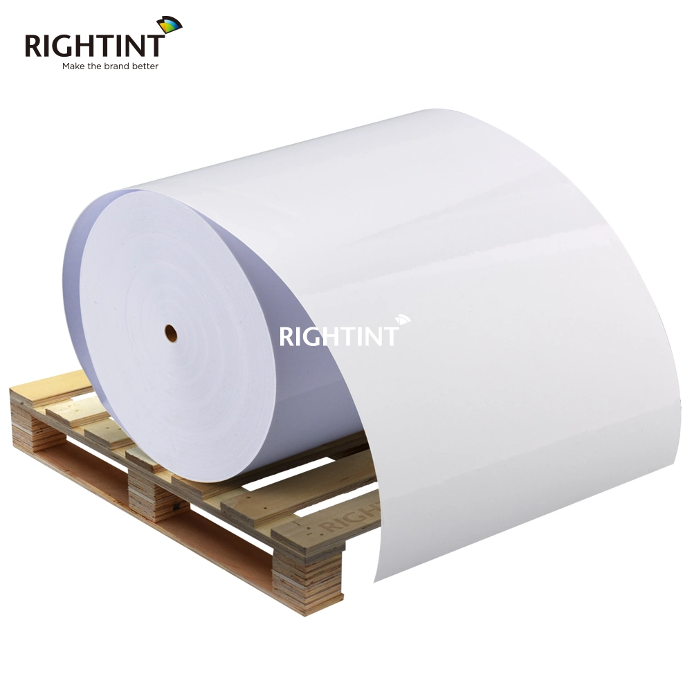 50 mic Transparent Self Adhesive PP Film Vinyl Sticker Printing Label Jumbo Roll