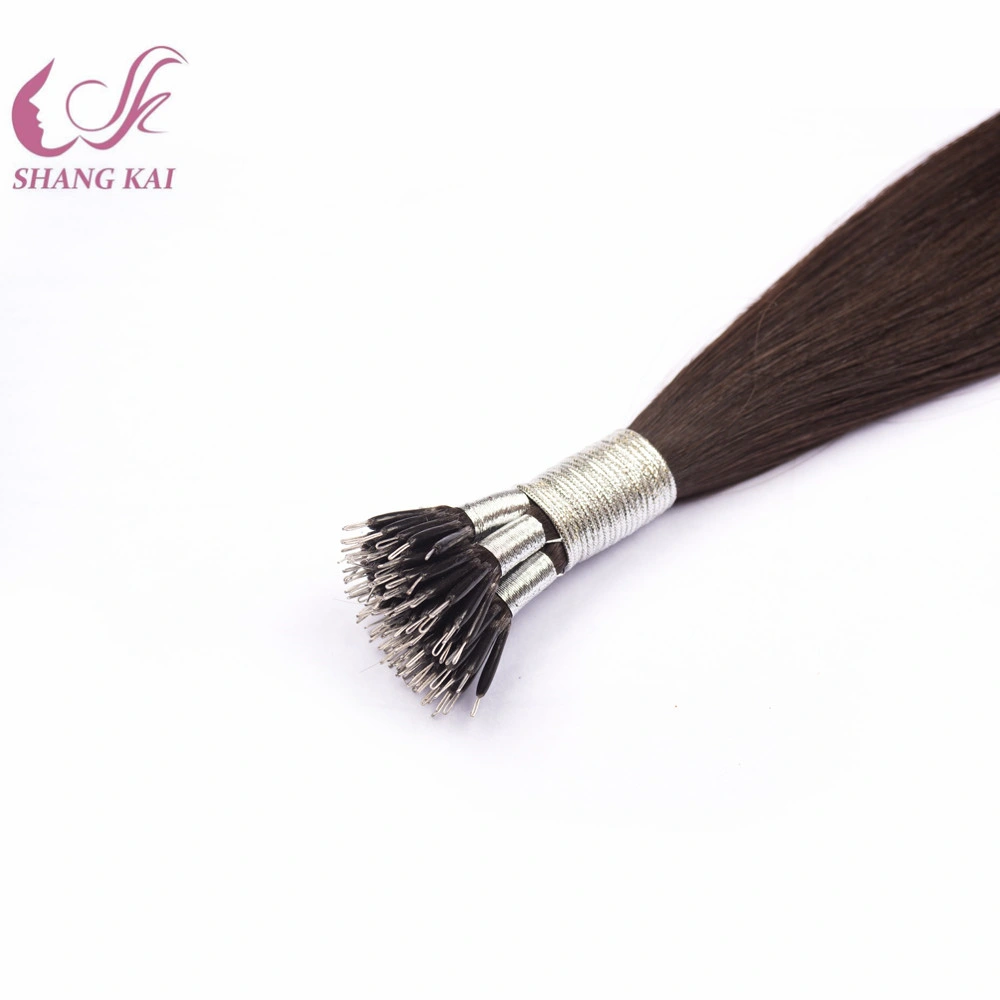 High quality/High cost performance Double Drawn Nano Tip Hair Extension Human Hair Russian/Mongolian Hair