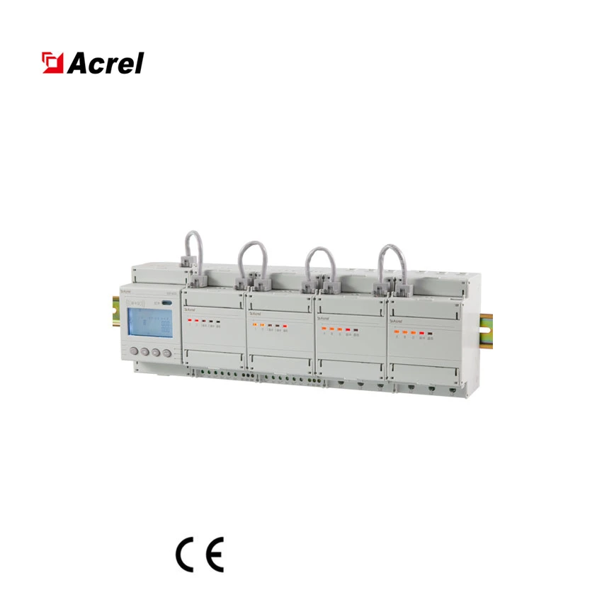 Adf400L Multi-circuits de compteur d'énergie monophasé et triphasé maxi 36 canaux