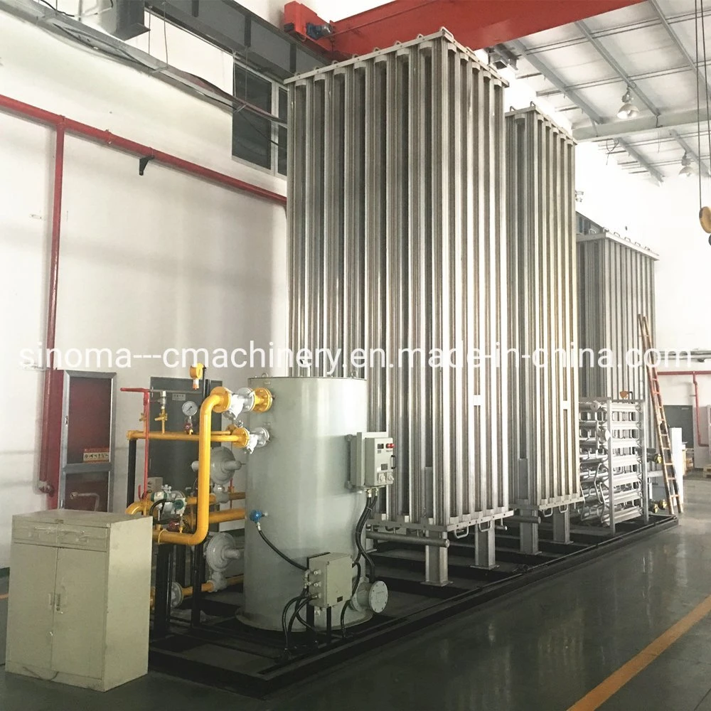 Safe Design LNG Cylinder Regasification Gas Station for LNG Filling Air Heated Vaporiser