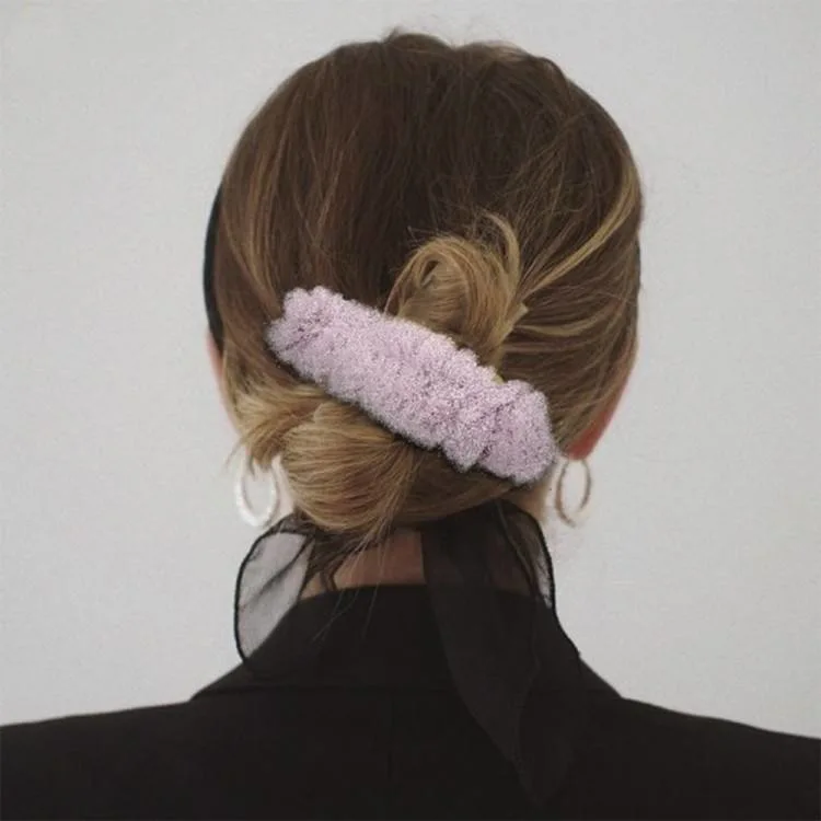 Fashion Autumn and Winter Pink 13 Cm Faux Fur Hair Claw Clip Hair Accessories Claw Clips Korean Women